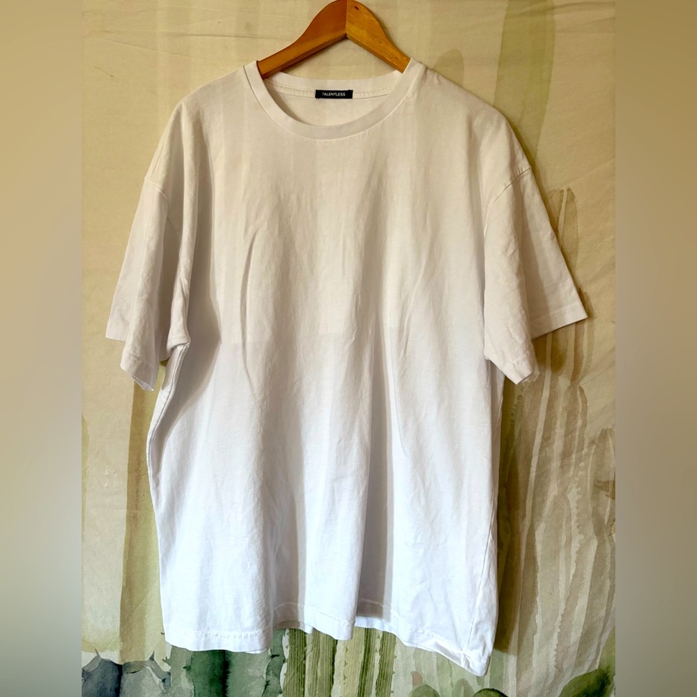 TALENTLESS Mens White T-Shirt 🌵Large